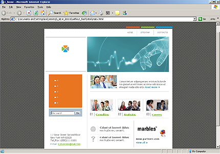 HTML HOMEPAGE SCREENSHOT