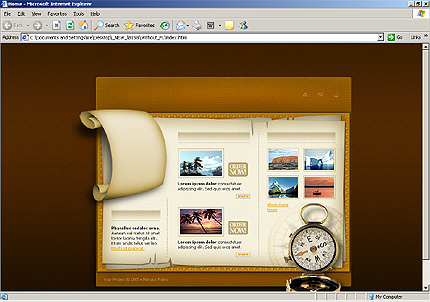 HTML HOMEPAGE SCREENSHOT