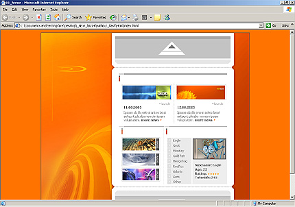 HTML HOMEPAGE SCREENSHOT