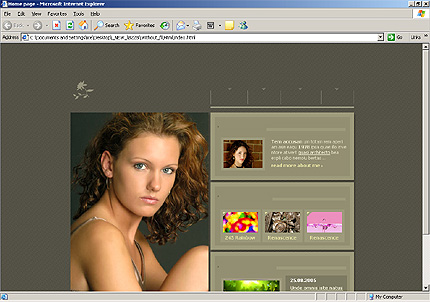 HTML HOMEPAGE SCREENSHOT