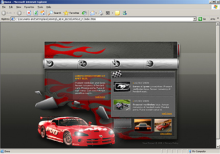 HTML HOMEPAGE SCREENSHOT