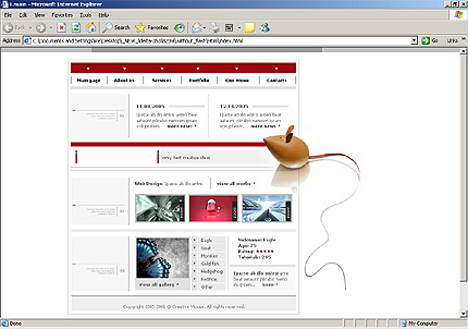 HTML HOMEPAGE SCREENSHOT