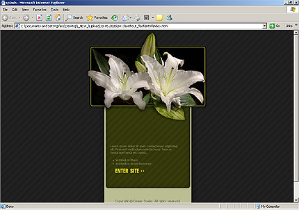 HTML HOMEPAGE SCREENSHOT