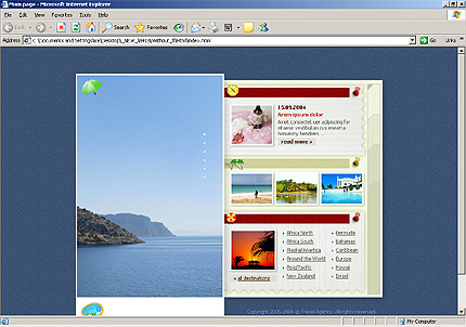 HTML HOMEPAGE SCREENSHOT