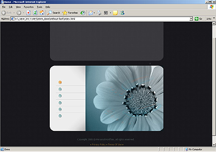 HTML HOMEPAGE SCREENSHOT