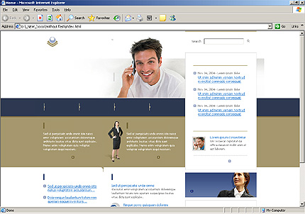 HTML HOMEPAGE SCREENSHOT