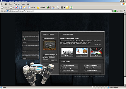 HTML HOMEPAGE SCREENSHOT