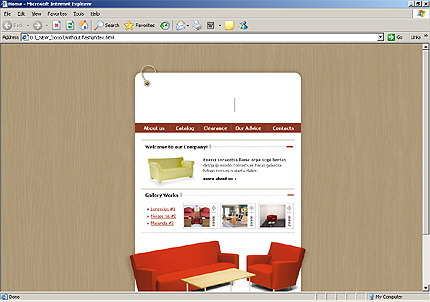 HTML HOMEPAGE SCREENSHOT