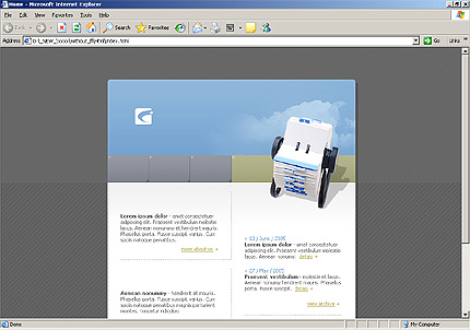 HTML HOMEPAGE SCREENSHOT