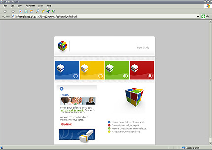 HTML HOMEPAGE SCREENSHOT