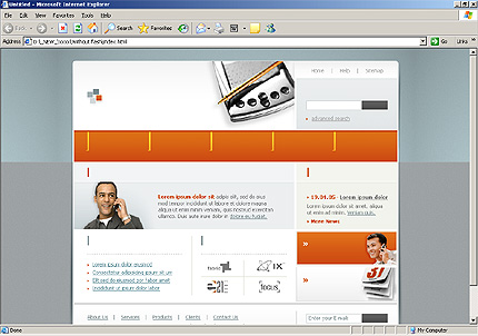 HTML HOMEPAGE SCREENSHOT