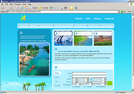 HTML HOMEPAGE SCREENSHOT