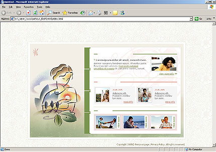 HTML HOMEPAGE SCREENSHOT