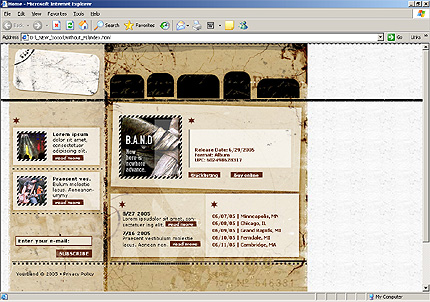 HTML HOMEPAGE SCREENSHOT