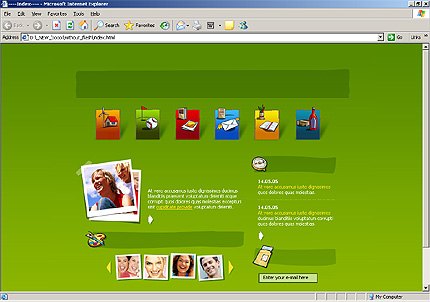 HTML HOMEPAGE SCREENSHOT