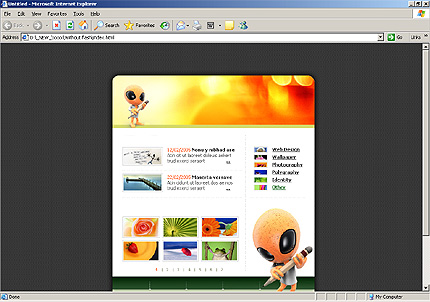 HTML HOMEPAGE SCREENSHOT