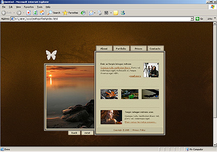 HTML HOMEPAGE SCREENSHOT