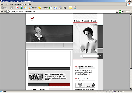 HTML HOMEPAGE SCREENSHOT