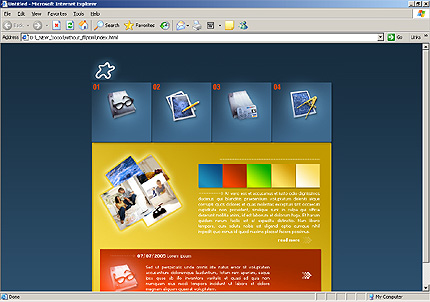 HTML HOMEPAGE SCREENSHOT