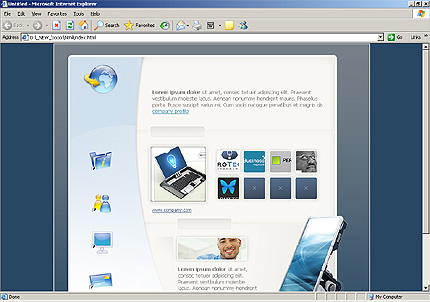 HTML HOMEPAGE SCREENSHOT