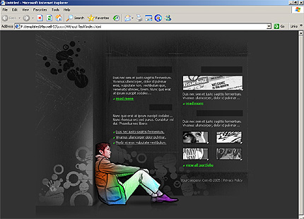 HTML HOMEPAGE SCREENSHOT