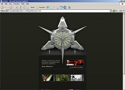 HTML HOMEPAGE SCREENSHOT