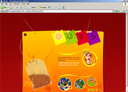 HTML HOMEPAGE SCREENSHOT