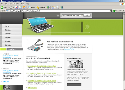 HTML HOMEPAGE SCREENSHOT