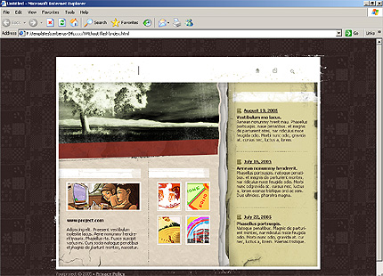 HTML HOMEPAGE SCREENSHOT