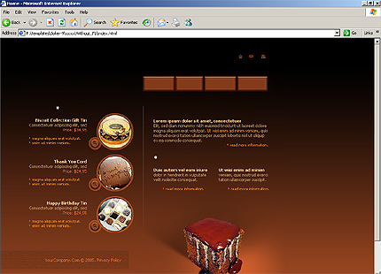 HTML HOMEPAGE SCREENSHOT