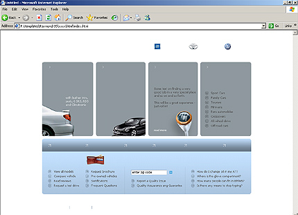 HTML HOMEPAGE SCREENSHOT