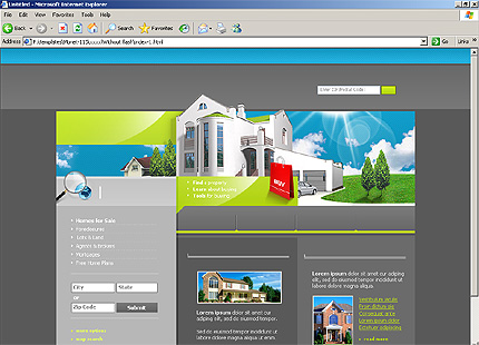 HTML HOMEPAGE SCREENSHOT