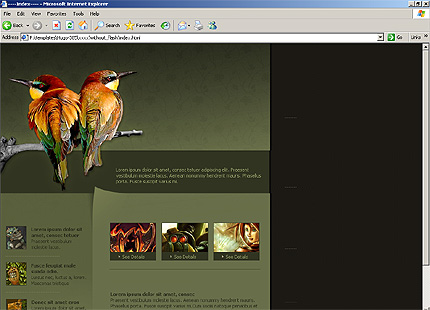 HTML HOMEPAGE SCREENSHOT