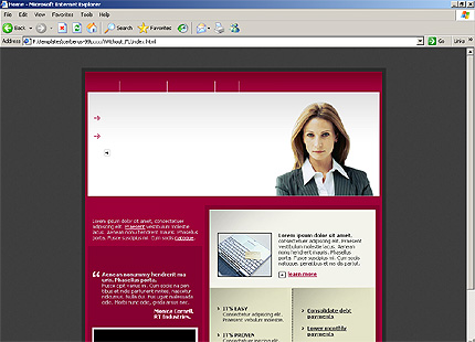 HTML HOMEPAGE SCREENSHOT