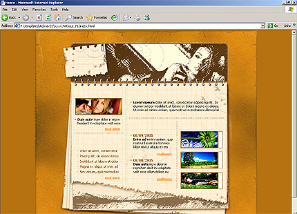 HTML HOMEPAGE SCREENSHOT