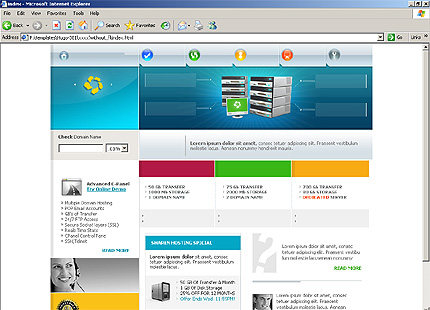 HTML HOMEPAGE SCREENSHOT