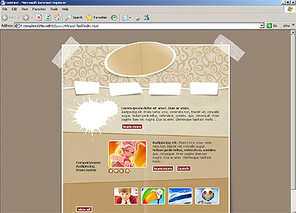 HTML HOMEPAGE SCREENSHOT