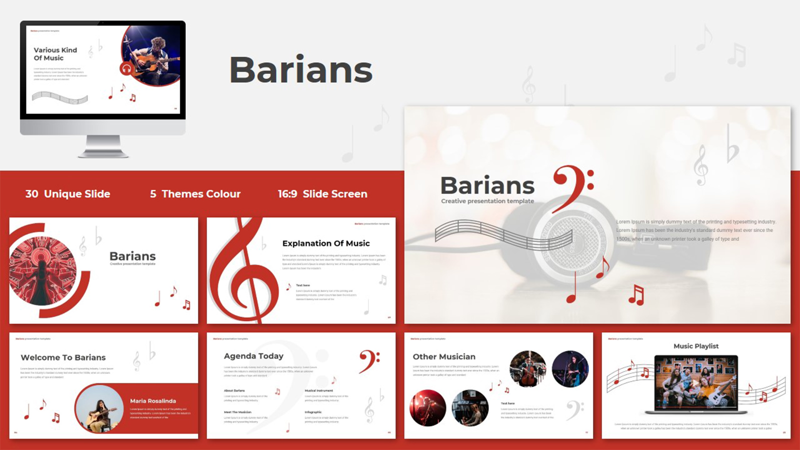 Barians PowerPoint template