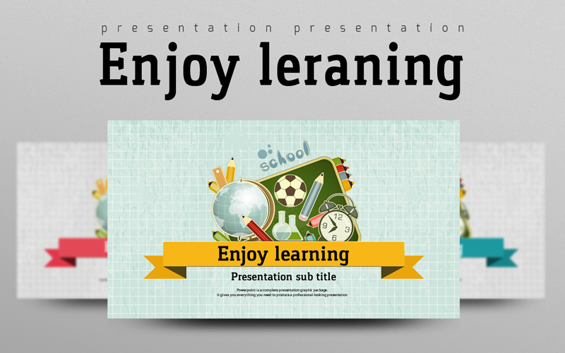 Enjoy Learning PowerPoint template