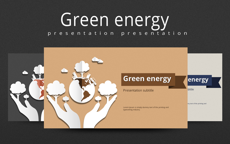 Green Energy PowerPoint template