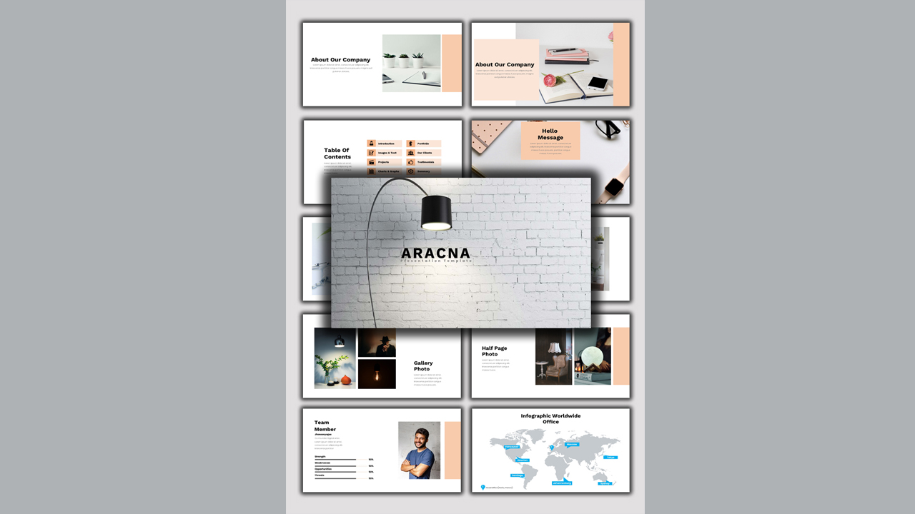 Aracna - Creative Business PowerPoint template