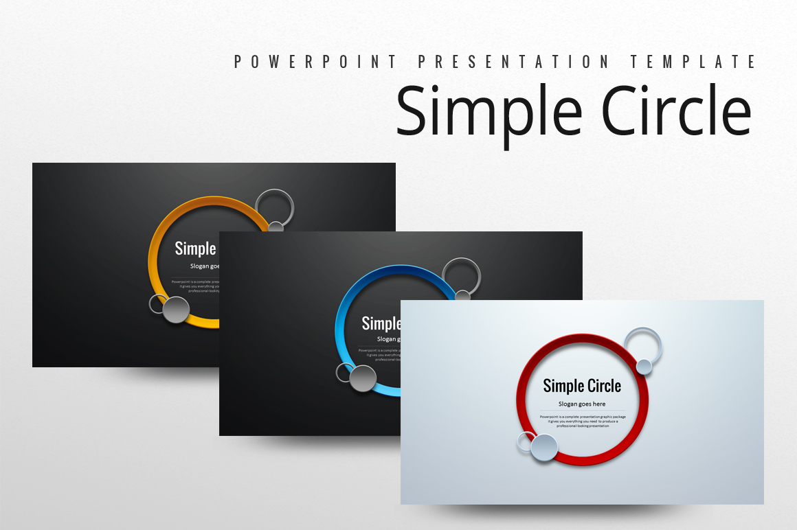Simple Circle PowerPoint template