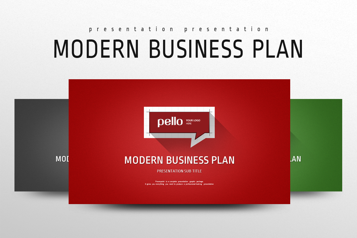 Modern Business Plan PowerPoint template