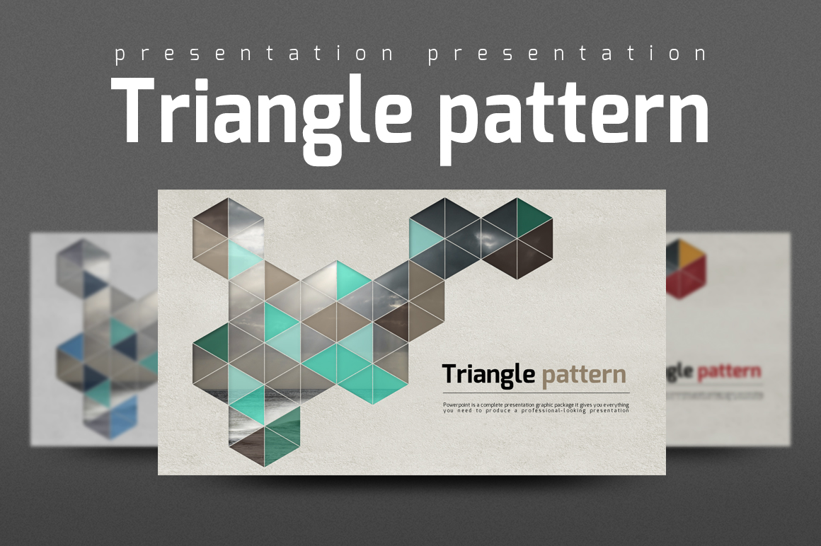 Triangle Pattern PowerPoint template