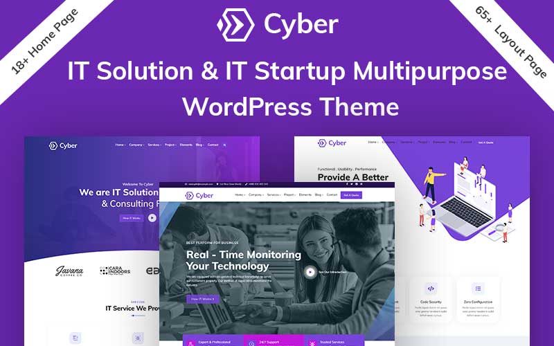 Cyber - IT Solutions, Technology & Business Consulting WordPress Theme