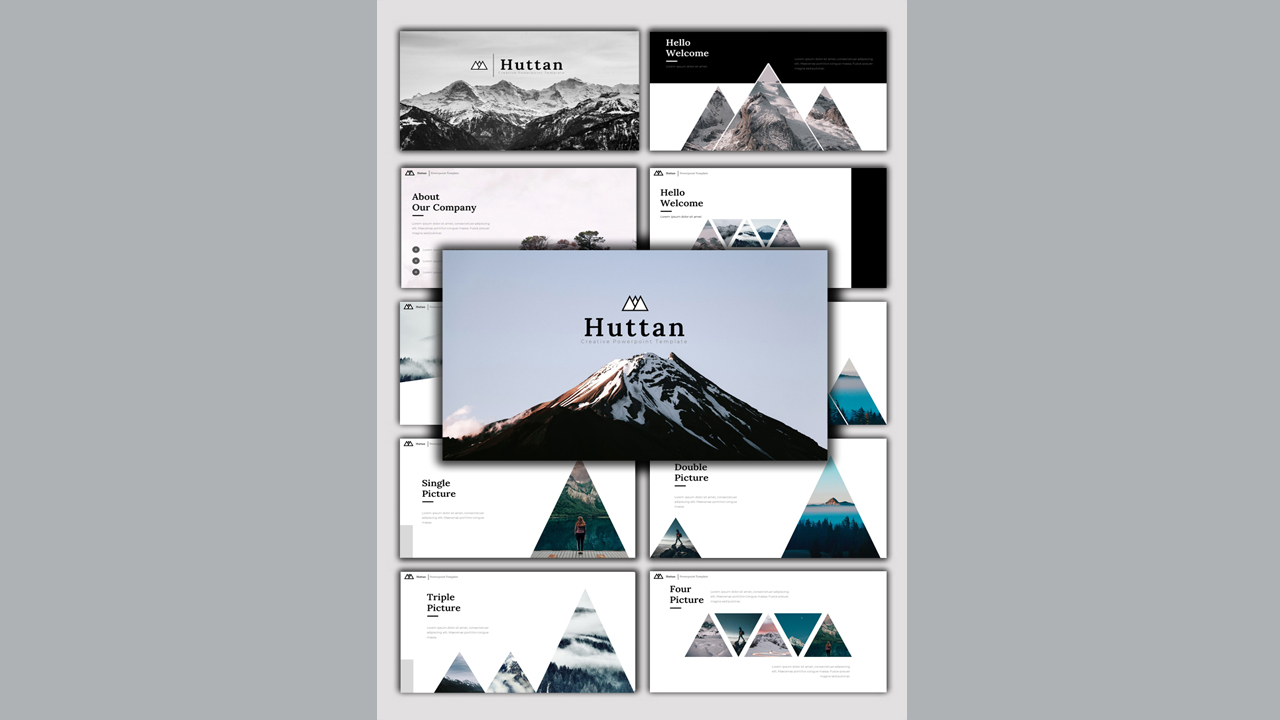 Huttan - Creative Business PowerPoint template