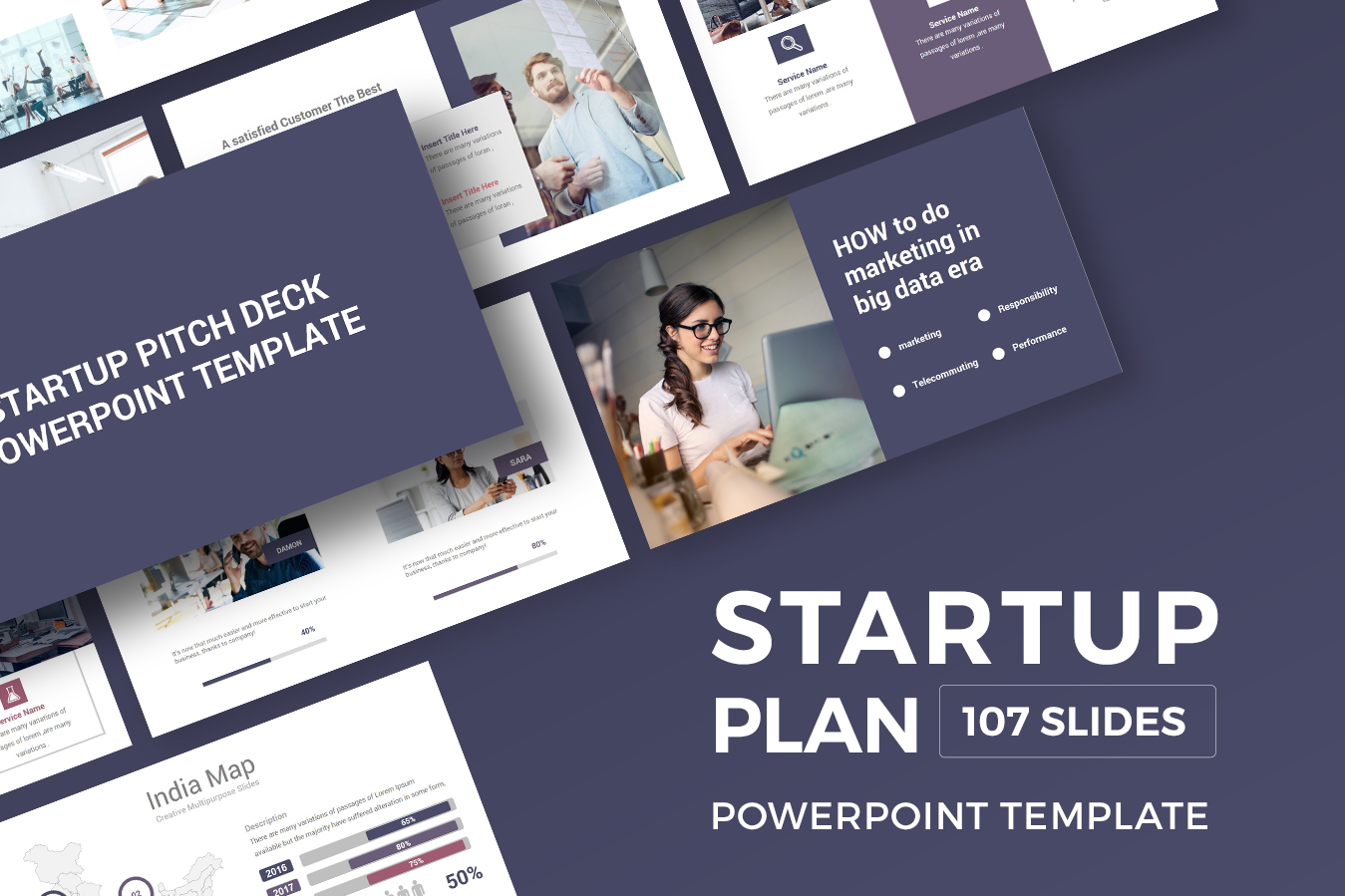 Startup Pitch Deck PowerPoint template