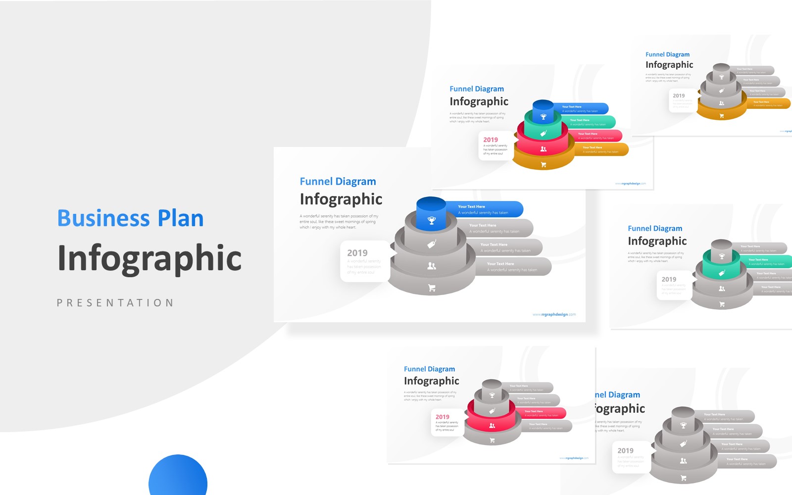 2019 Business Funnel Step Presentation PowerPoint template