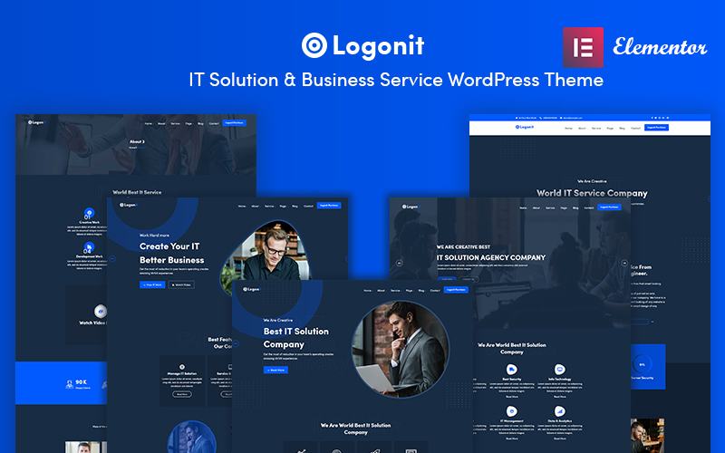 Logonit - IT Solutions and  Business Service Responsive WordPress Theme