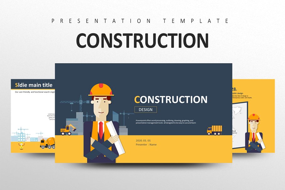 CONSTRUCTION PowerPoint template